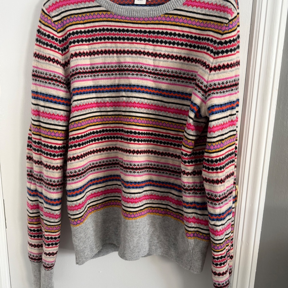 GAP Multicolor wool blend fair isle pattern sweat… - image 2